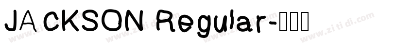JACKSON Regular字体转换